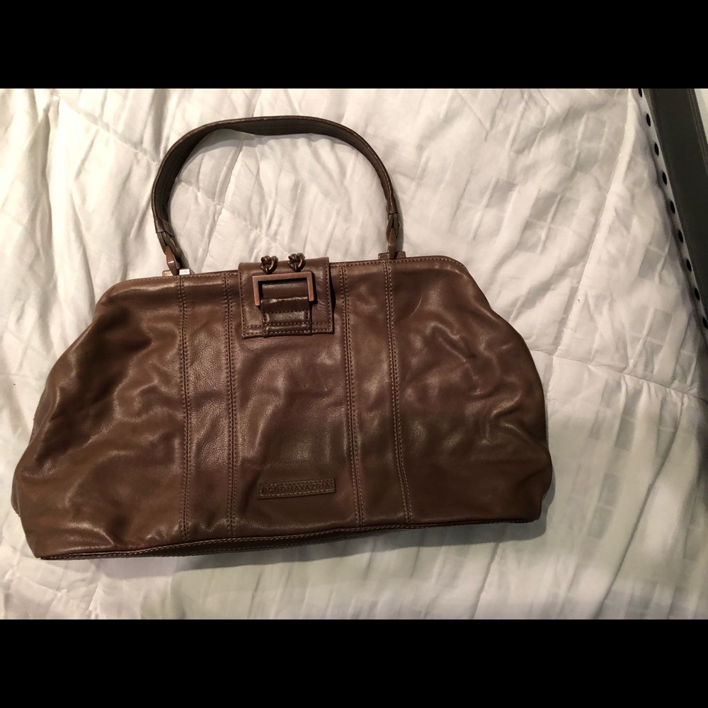 BCBG Max Azria brown leather purse